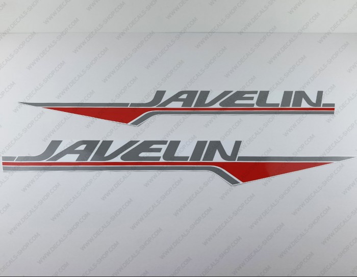 Javelin Boat Logo Decal Set of 2 x 30"